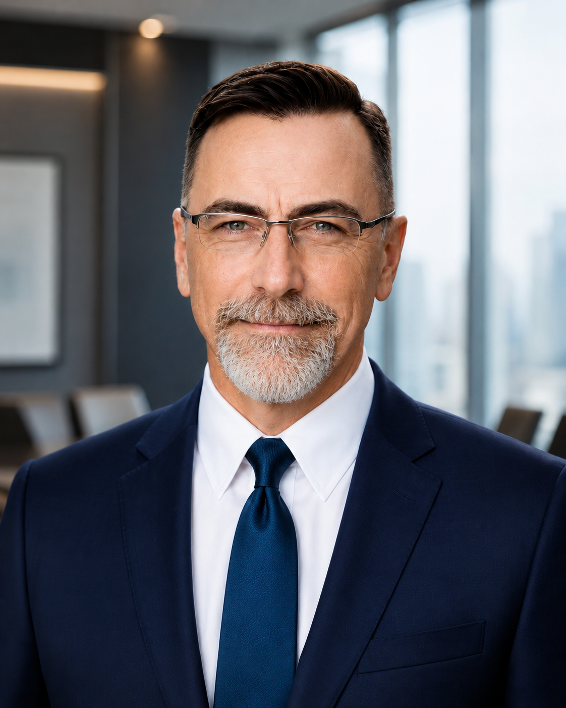 James J. Senecal in professional attire